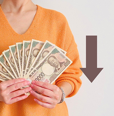 物価が上がるとお金の価値は下がるイメージ